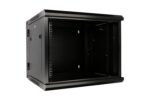 Extralink 12U 600x600 AZH Black | Rackmount cabinet | wall mounted, swing type - imagine 3