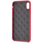 Guess GUHCI65LSGLRE iPhone Xs Max red hard case Silicone - imagine 4