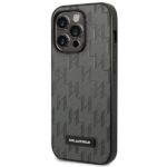 Karl Lagerfeld KLHCP14XSAKLHPG iPhone 14 Pro Max 6,7" hardcase grey Saffiano Mono Metal Logo - imagine 2