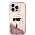 Karl Lagerfeld KLHCP14XLNKHCP iPhone 14 Pro Max 6,7" pink hardcase Glitter Karl Head - imagine 3