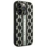 Karl Lagerfeld KLHCP14XPGKLSKG iPhone 14 Pro Max 6,7" hardcase grey Monogram Stripe - imagine 4