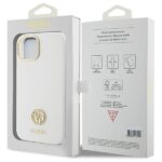 Guess GUHCP15SM4DGPH iPhone 15 / 14 / 13 6.1" white hardcase Silicone Logo Strass 4G - imagine 8