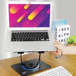 AWEI X46 Rotating Laptop Desk Holder Black - imagine 4