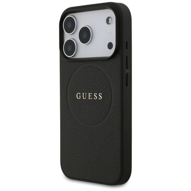 Guess Grained Ring MagSafe case for iPhone 17 Pro black - imagine 2