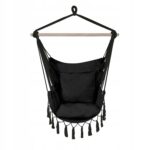 Black Forest Hammock, Brazilian Chair 100x130cm Black - imagine 3