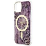 Guess GUHMP14SHLEOPWP iPhone 14 / 15 / 13 6.1" pink hardcase Leopard MagSafe - imagine 6