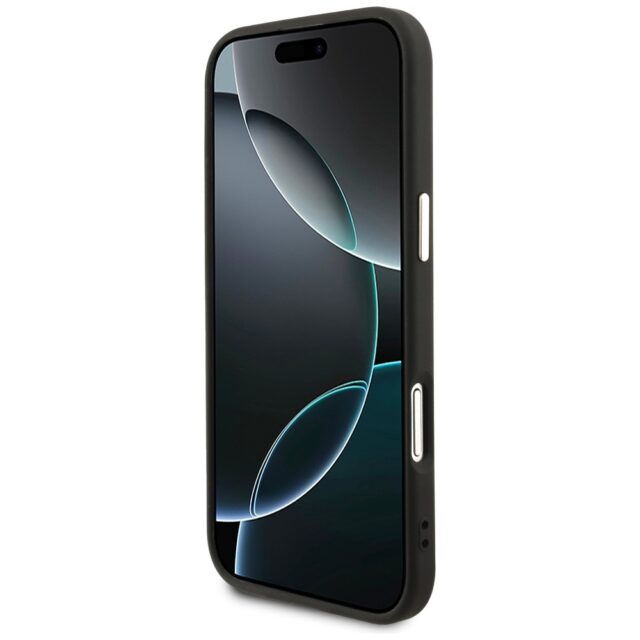 Case Guess 4G Triangle Logo MagSafe for iPhone Air black gold - imagine 5