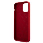 Guess GUHCP12SLSLMGRE iPhone 12 mini 5,4" red hardcase Metal Logo Script - imagine 7
