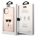 Karl Lagerfeld KLHCP14SSLKHLP iPhone 14/ 15 / 13 6,1" hardcase pink Silicone Karl`s Head - imagine 8