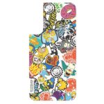 Panel Samsung GP-TOU021HOYYW for Frame Cover for Galaxy S22 Simpsons Faces white