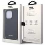 Karl Lagerfeld KLHCP14LSACKLHPK iPhone 14 Pro 6.1" black hardcase Saffiano Monogram Chain - imagine 7