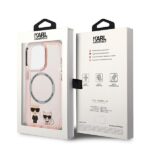 Karl Lagerfeld KLHMP14XHKCP iPhone 14 Pro Max 6,7" hardcase pink Karl & Choupette Aluminium Ma - imagine 8