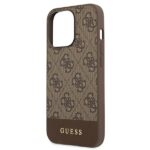 Guess GUHCP13XG4GLBR iPhone 13 Pro Max 6,7" brown hard case 4G Stripe Collection - imagine 6