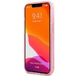 Guess GUHCP13MPCUGL4GPI iPhone 13/ 14 / 15 6,1" pink hard case Glitter 4G Big Logo - imagine 5