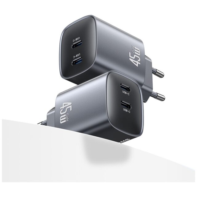 Wall charger USAMS CC305 T66 45W GaN 2xUSB-C tarnish - imagine 3