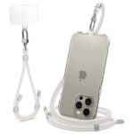 Spigen Universal Strap Set Crossbody & Wrist phone lanyard set pearl white AFA08365