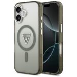 Guess IML Gradient Triangle Logo MagSafe case for iPhone 17 khaki