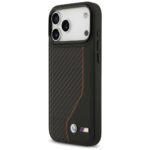 Case BMW M Carbon Line & Logo MagSafe for iPhone 17 Pro Max red - imagine 2