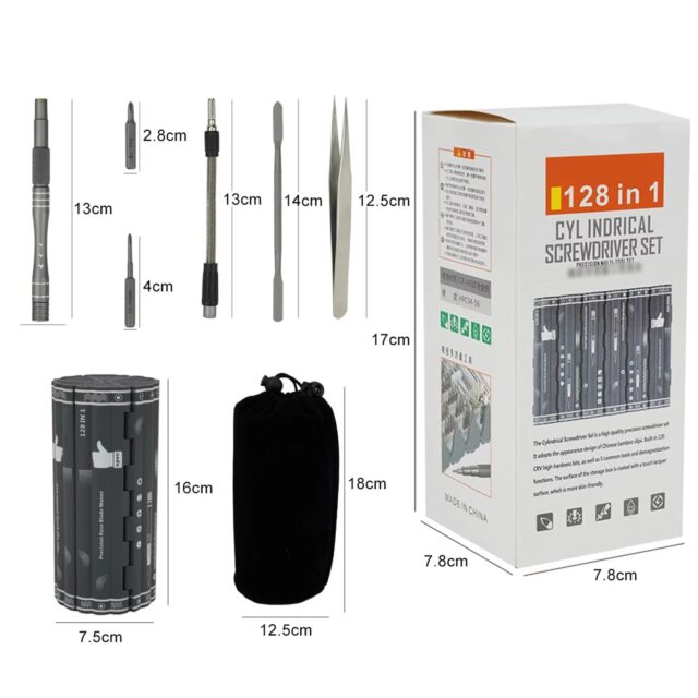 Extralink Magnetic Key Set, Precision Screwdriver Set 128 in 1 - imagine 5