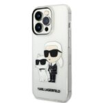 Karl Lagerfeld KLHCP14XHNKCTGT iPhone 14 Pro Max 6,7" transparent hardcase Glitter Karl&Choupette - imagine 2