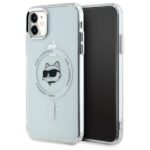 Karl Lagerfeld KLHMN61HLSCHH iPhone 11  / Xr 6.1" white hardcase IML Metal Choupette Head Mag