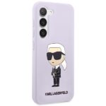 Karl Lagerfeld KLHCS23SSNIKBCU S23 S911 hardcase purple Silicone Ikonik - imagine 4