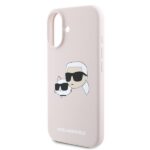 Karl Lagerfeld KLHMP16MSKCHPPLP iPhone 16 Plus 6.7" pink hardcase Silicone Double Heads Print - imagine 6