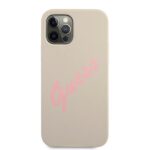 Guess GUHCP12LLSVSGP iPhone 12 Pro Max 6,7" grey pink hardcase Silicone Vintage - imagine 3
