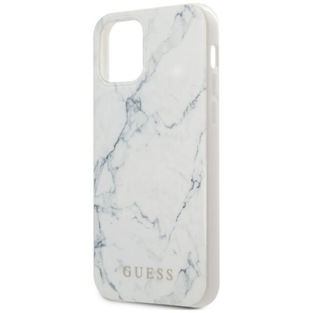 Guess GUHCP12LPCUMAWH iPhone 12 Pro Max 6,7" white hardcase Marble - imagine 9