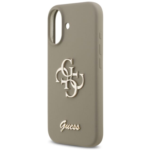 Guess Silicone Big 4G Script Case for iPhone 17 Brown - imagine 6