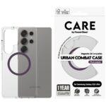 Etui CARE by PanzerGlass Flagship Urban  Combat Purple QI do Samsung Galaxy S25 Ultra transparent