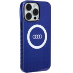 Audi IML Big Logo MagSafe Case iPhone 15 Pro Max 6.7" navy blue hardcase AU-IMLMIP15PM-Q5/D - imagine 6