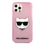 Karl Lagerfeld KLHCP12MCHTUGLP iPhone 12/12 Pro 6,1" pink hardcase Glitter Choupette - imagine 3