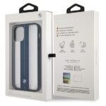 BMW case BMHCP12MPCUMRSTNA iPhone 12 / 12 Pro 6.1" transparent hardcase Middle Stripe Navy - imagine 8