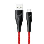 USAMS braided cable U41 microUSB 1m 2A red SJ393USB02 (US-SJ393) Fast Charge