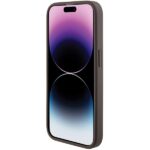 Guess GUHCP15LPGS4TDW iPhone 15 Pro 6.1" brown hardcase Grip Stand 4G Triangle Strass - imagine 6