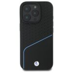 BMW BMHMP16X23RDCLK iPhone 16 Pro Max 6.9" black hardcase Sign Leather Textured And Line MagSafe - imagine 3