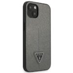 Guess GUHCP13SPSATLG iPhone 13 mini 5,4" silver hardcase SaffianoTriangle Logo - imagine 4