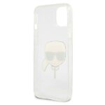 Karl Lagerfeld KLHCP13MKHTUGLS iPhone 13 / 14 / 15 6,1" silver hardcase Glitter Karl`s Head - imagine 7