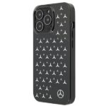 Mercedes MEHCP13LESPBK iPhone 13 Pro / 13 6,1" black hardcase Silver Stars Pattern - imagine 2