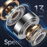 USAMS Bluetooth 5.1 TWS XH Series dual mic wireless earphones blue BHUXH03 - imagine 6