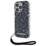 Karl Lagerfeld KLHCP16LHZBPKCCU iPhone 16 Pro 6.3" purple Zebra With Cord