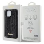 Guess GUHCP15SPSFDGSK iPhone 15 / 14 / 13 6.1" black hardcase Sequin Script Metal - imagine 8