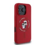 Karl Lagerfeld KLHMP16XSCMKCRHR iPhone 16 Pro Max 6.9" red hardcase Silicone Karl&Choupette - imagine 2