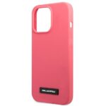 Karl Lagerfeld KLHCP13LSLMP1PI iPhone 13 Pro / 13 6,1" hardcase fuchsia Silicone Plaque - imagine 6