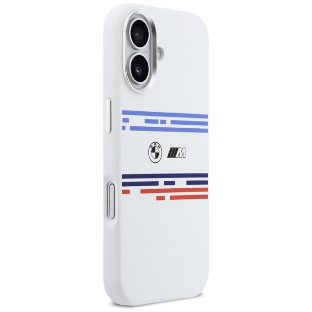 BMW M Silicon Horizontal Line MagSafe Case for iPhone 17 White - imagine 4
