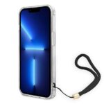 Guess GUOHCP14SH4STW iPhone 14 / 15 / 13 6.1" brown hardcase 4G Print Strap - imagine 5