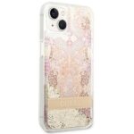 Guess GUHCP14MLFLSD iPhone 14 Plus/ 15 Plus 6.7" gold hardcase Paisley Liquid Glitter - imagine 4