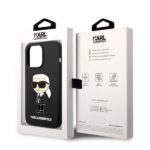 Karl Lagerfeld KLHCP14LSNIKBCK iPhone 14 Pro 6,1" hardcase black Silicone Ikonik - imagine 8