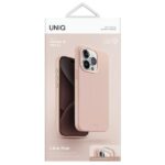 UNIQ case Lino Hue iPhone 15 Pro 6.1" Magclick Charging blush pink - imagine 4